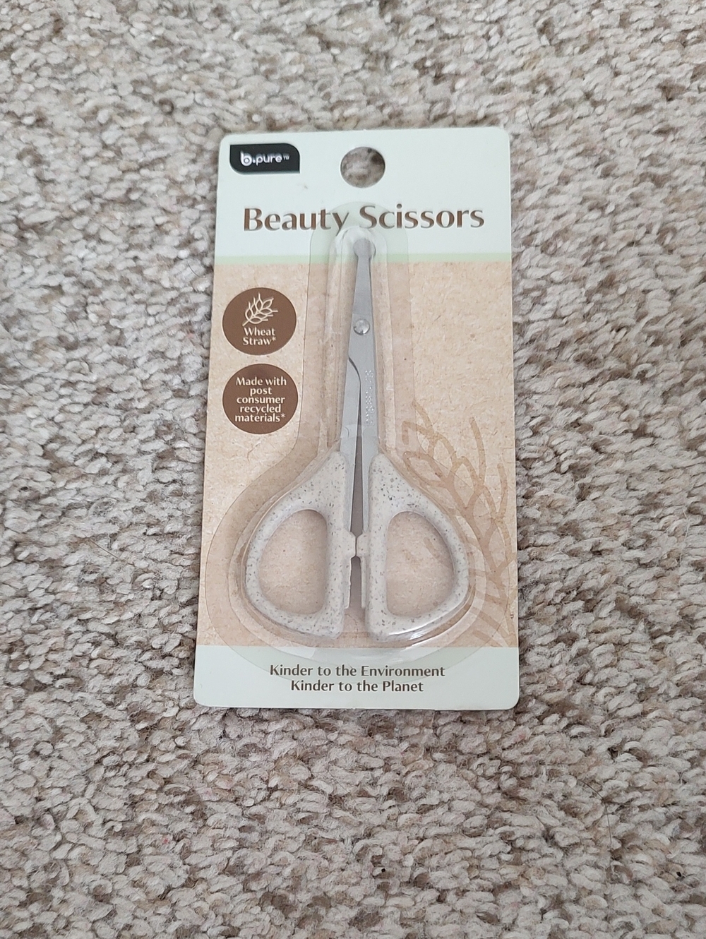 Beauty Scissors in Beige - Precision Stainless Steel